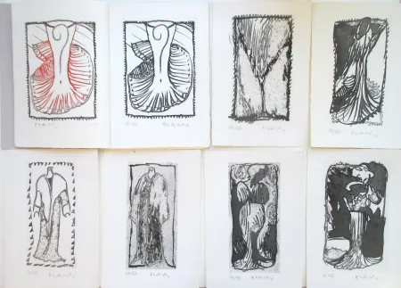 Aquatinte Alechinsky - Ces Robes qui m'evoquaient Venise. 12 numbered and handsigned aquatints