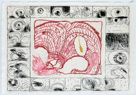 Eau-Forte Alechinsky - Chapeau fort