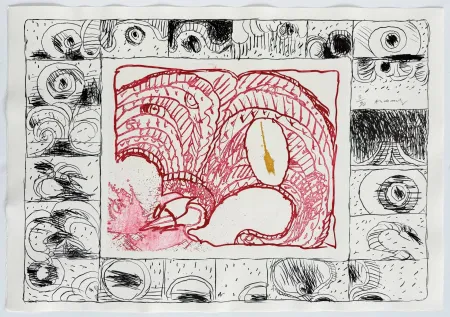 Eau-Forte Alechinsky - Chapeau fort