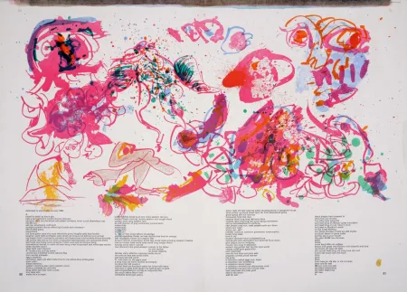 Lithographie Alechinsky - Composition - One Cent life, 1964