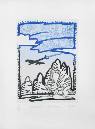 Gravure Alechinsky - Cordillière