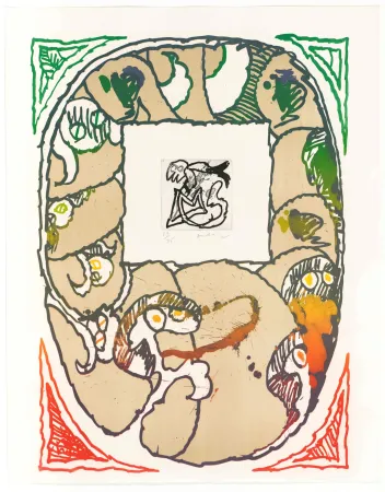 Lithographie Alechinsky - Coup de pattes