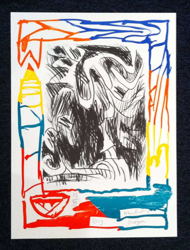 Lithographie Alechinsky - Crayon 