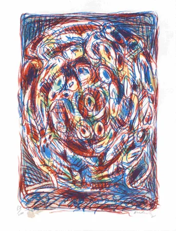 Lithographie Alechinsky - Crayonnement 