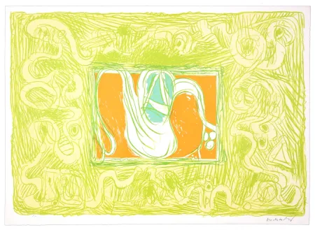 Lithographie Alechinsky - Crevette et salade