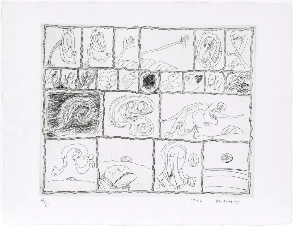 Eau-Forte Alechinsky - Cuivre barré déjà