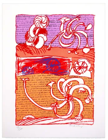 Lithographie Alechinsky - Cursive