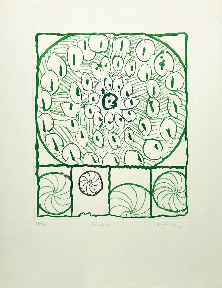 Gravure Alechinsky - Dévidoirs