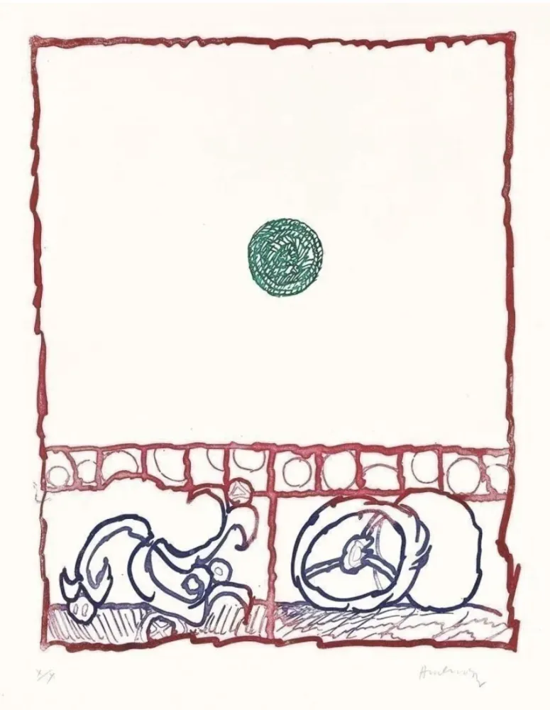Gravure Alechinsky - Dévidoirs