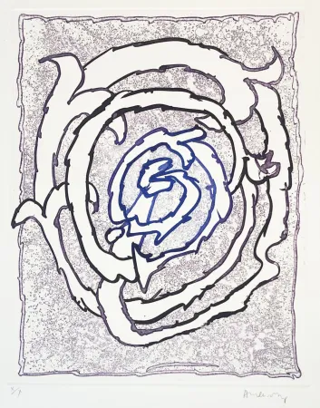 Eau-Forte Alechinsky - Dévidoirs, Planche VII