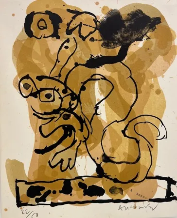 Lithographie Alechinsky - Drogonnade