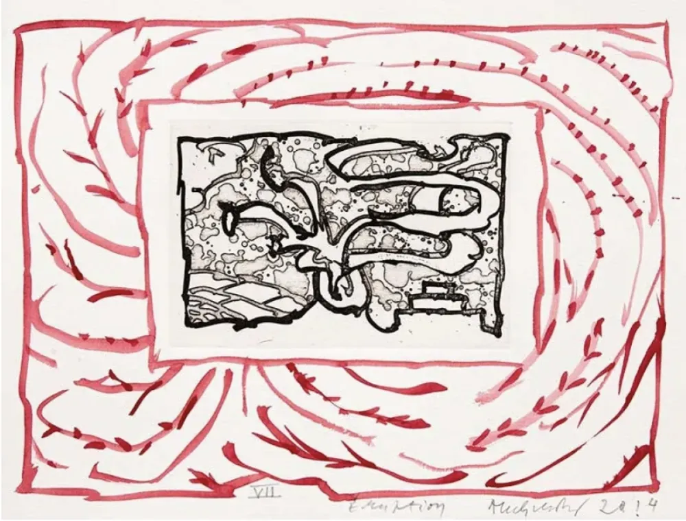 Gravure Alechinsky - Eruption