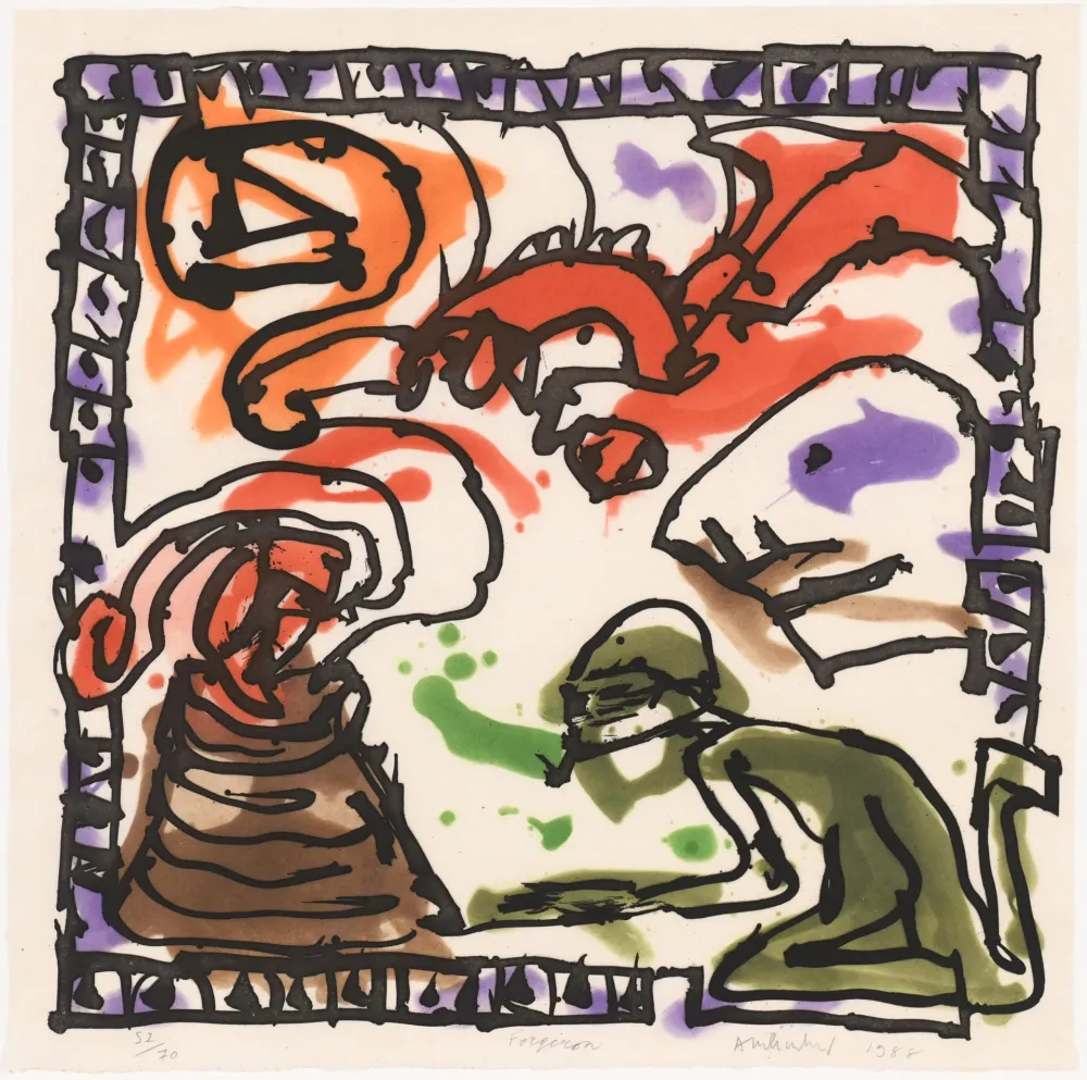 Eau-Forte Et Aquatinte Alechinsky - Forgeron