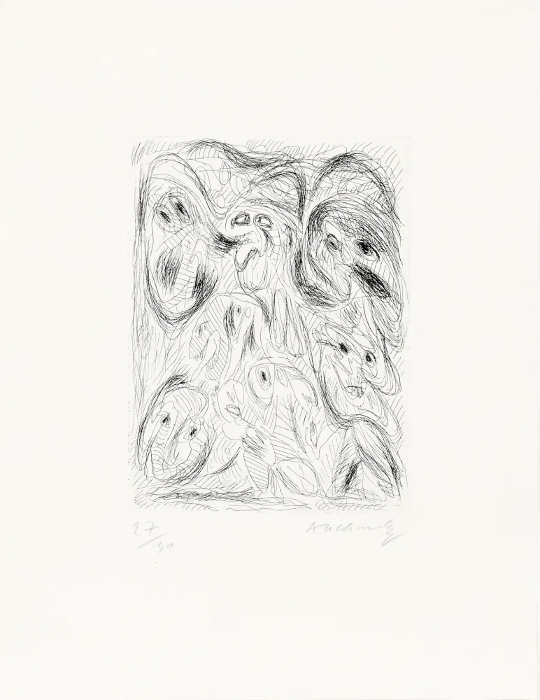 Eau-Forte Alechinsky - Fumées