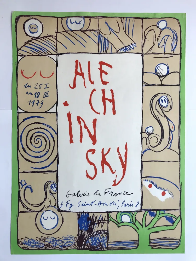 Affiche Alechinsky - Galerie de France