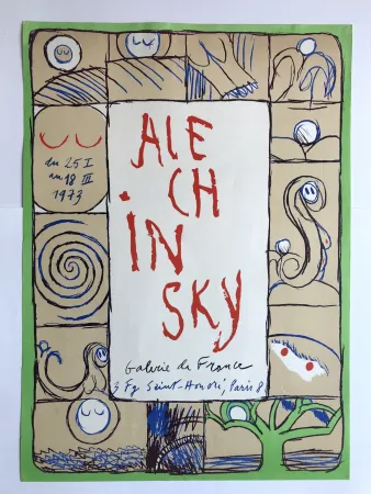 Affiche Alechinsky - Galerie de France