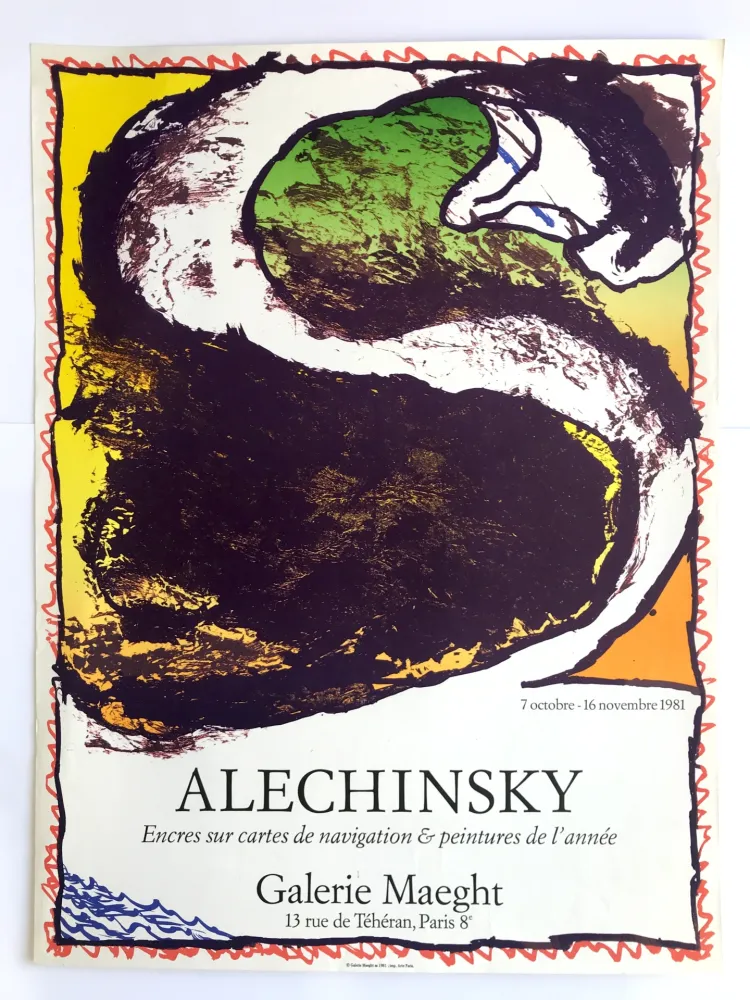 Affiche Alechinsky - Galerie Maeght