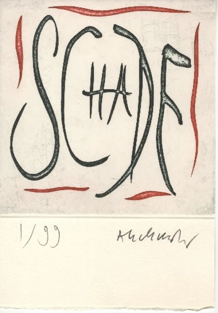 Gravure Alechinsky - Gare d'Osnabruck