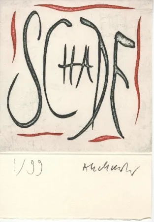 Gravure Alechinsky - Gare d'Osnabruck