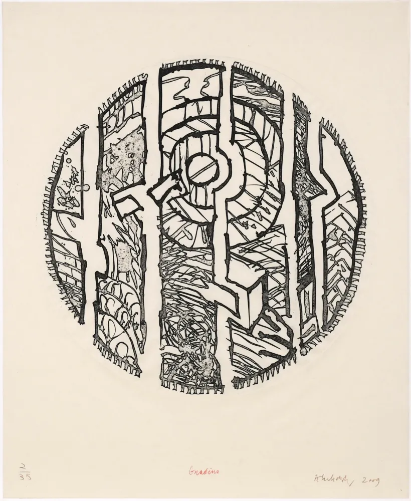 Eau-Forte Alechinsky - Gradins