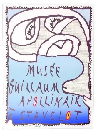 Affiche Alechinsky - Guillaume Apollinaire