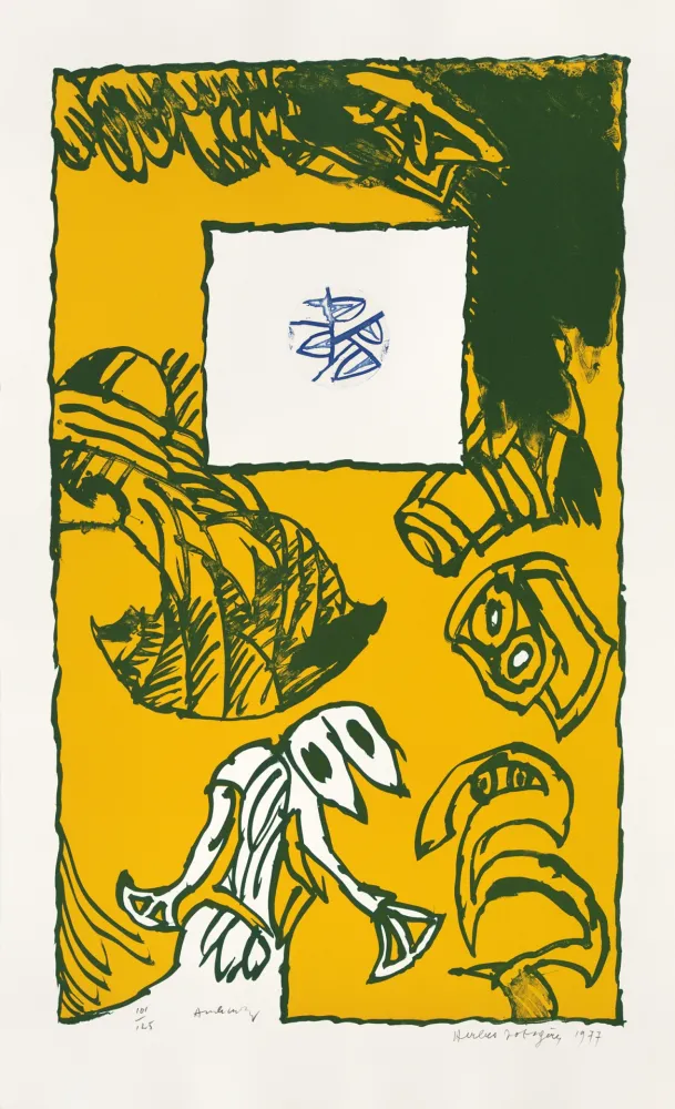 Lithographie Alechinsky - Herbes potagères