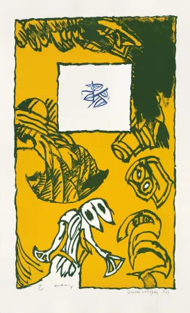 Lithographie Alechinsky - Herbes potagères