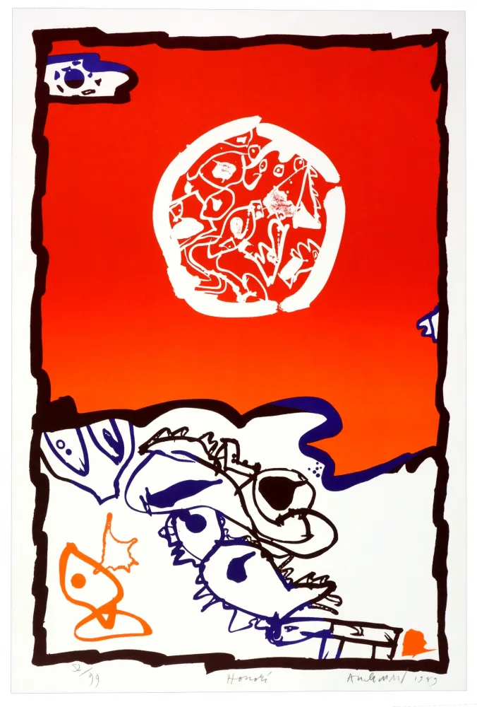 Lithographie Alechinsky - Honoré