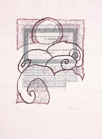 Eau-Forte Alechinsky - Krach