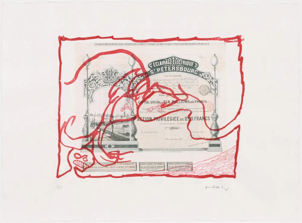 Eau-Forte Alechinsky - Krach II