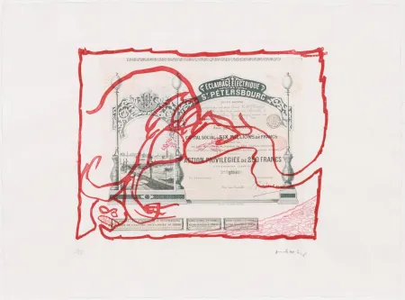 Eau-Forte Alechinsky - Krach II