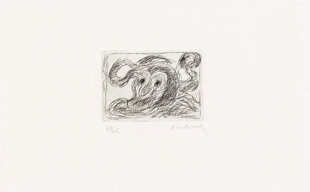 Eau-Forte Alechinsky - La ligne seule 01