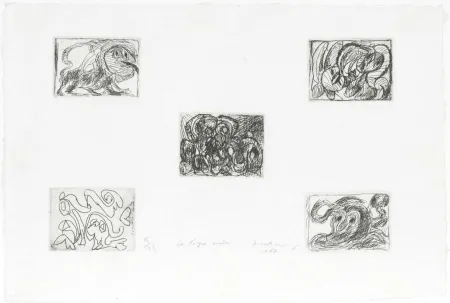 Eau-Forte Alechinsky - La ligne seule