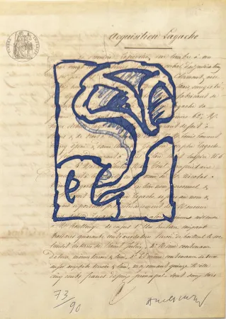 Gravure Alechinsky - La vie comme elle tourne