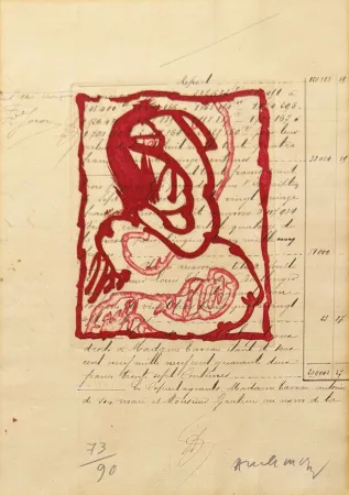 Gravure Alechinsky - La vie comme elle tourne