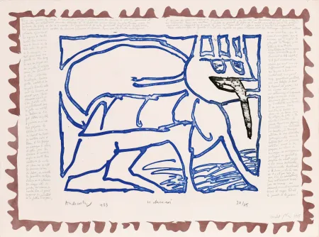 Eau-Forte Alechinsky - Le chien roi – Le chien roi