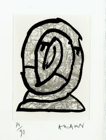 Eau-Forte Alechinsky - Le Cours des choses