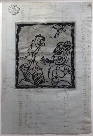 Eau-Forte Alechinsky - Le dimanche du comptable