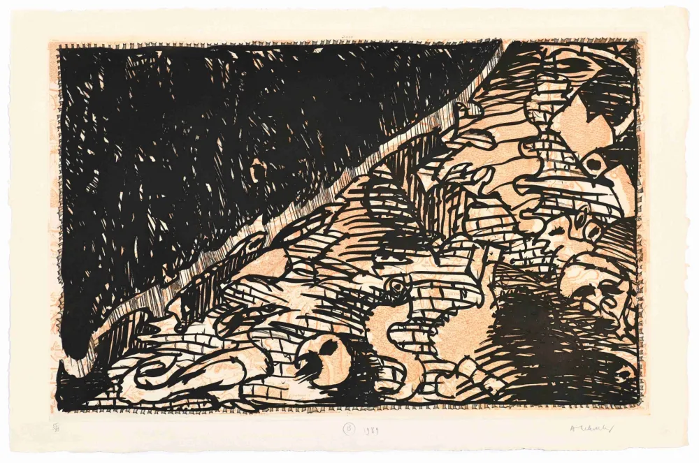 Eau-Forte Alechinsky - Le Flanc Nord