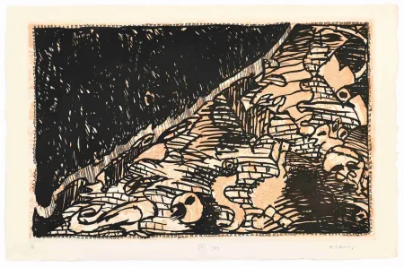 Eau-Forte Alechinsky - Le Flanc Nord