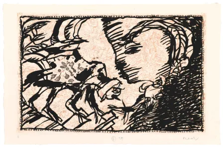 Eau-Forte Alechinsky - Le Retour au Foyer