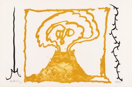 Lithographie Alechinsky - Le rêve de l'ammonite 06