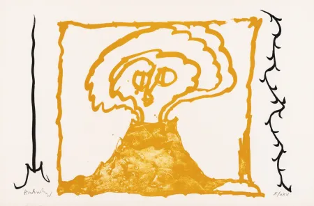 Lithographie Alechinsky - Le rêve de l'ammonite 06