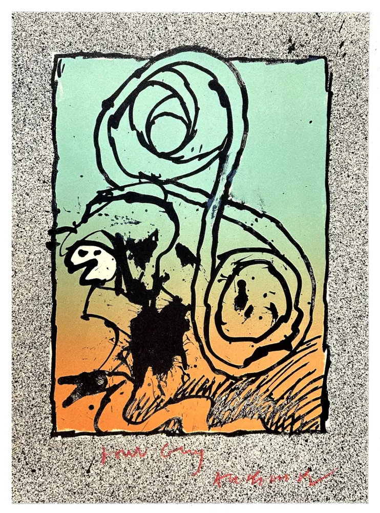 Lithographie Alechinsky - Les infeuilletables