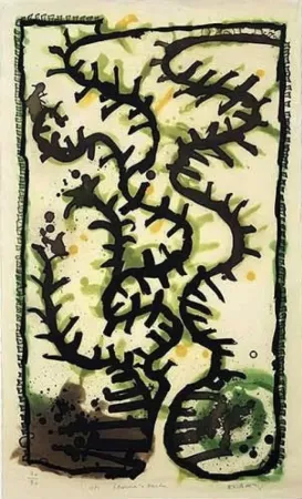 Gravure Alechinsky - Les jardins d'Eléronore