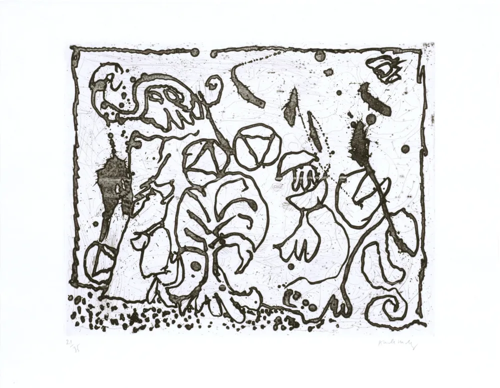 Eau-Forte Alechinsky - Les points sans les i