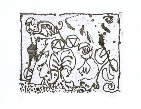 Eau-Forte Alechinsky - Les points sans les i