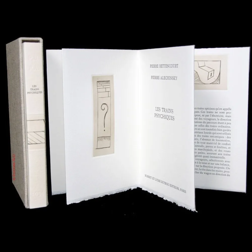 Livre Illustré Alechinsky - Les trains psychiques