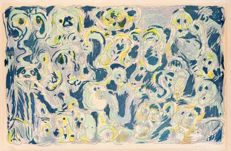 Lithographie Alechinsky - L’inconditionnement humain