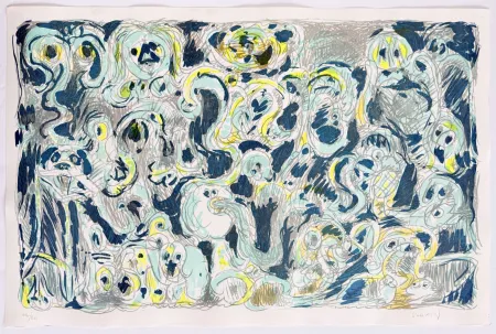 Lithographie Alechinsky - L’inconditionnement humain